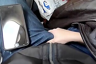 PUBLIC AIRPLANE Handjob and Blowjob - Lexi Aaane