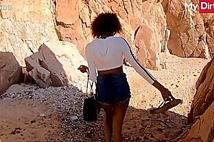 MyDirtyHobby - Luna Corazon sucking her friends cock at the beach and almost got caught by stranger