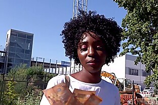 GERMAN SCOUT - BLACK EBONY MILF ZAAWAADI REAL PUBLIC PICKUP SEX FOR CASH IN BERLIN