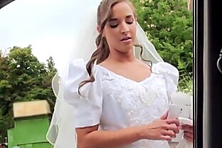 Horny bride Amirah gets banged by dude