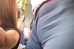 Camel Toe in Bus voyeur