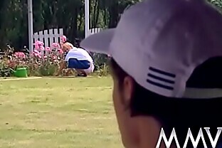 German Husband Cheating with the Gardener