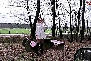 MyDirtyHobby - Amateur blonde outdoor sex in a car