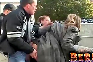 Public fuck in europe