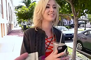 Super cute teen on dick for money