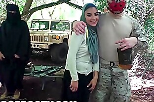 TOUR OF BOOTY - American Soldiers Getting Sweet Arab Pussy During Downtime
