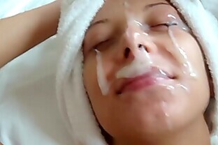 Persian in Stockings Facial Sorority