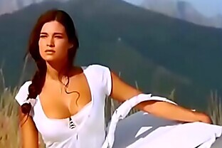 Italian Goddess in white dress