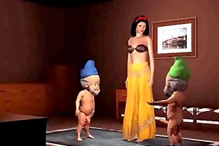 Hot 3D cartoon Snow White getting double teameded-high 1