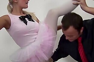 flexible ballerina gets fisted