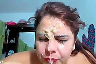 Argentina Housewife doing deepthroat