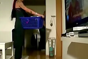 German Sister Caught Him Snif her Panty and Seduce to Fuck