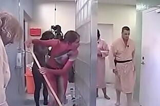 BIG BROTHER DENMARK GROUP SHOWER