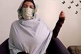 Arab Model with Huge dildo at Exam