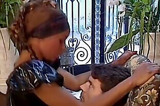 Beautiful African maid in latex sucks off her white master 5 min