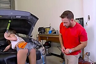 Brazzers - Brazzers Exxtra -  The Mechanic scene starring Ashley Adams and Chad White 8 min