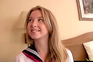 American Student Sunny Lane Gets Her Wet Pussy Noodled By Horny Asian! 6 min