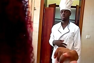 Ebony ass housewife neglected by her husband seduces her cook 4 min