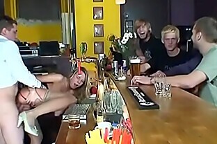 blonde got cum gangbang 21 min