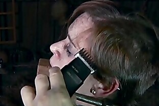 BDSM bondage sub whipped and flogged 6 min