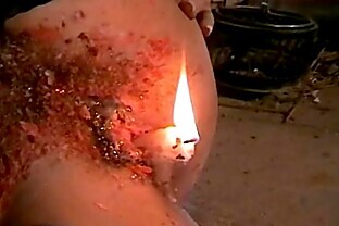 Bizarre blondes self tormenting hot waxing and kinky Crystel Lei harsh punishmen 5 min