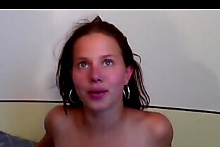 Busty French teen anal casting 12 min