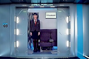Fucking Stewardess in Airplane 7 min