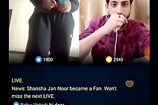 Pakistani Guy Ayan Ayub make a girl naked live on Bigo 76 sec